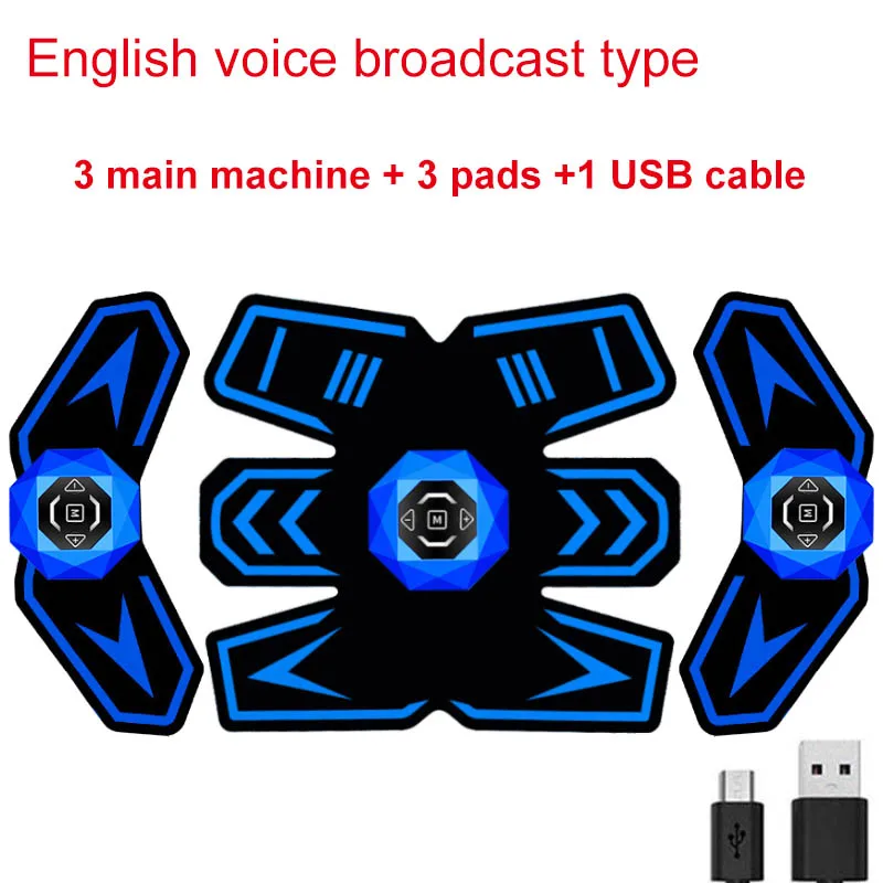 Беспроводной Электрический abs мышечный Стимулятор Muslce EMS тренажер миостимулятор тела Фитнес потеря веса тело массажер для похудения
