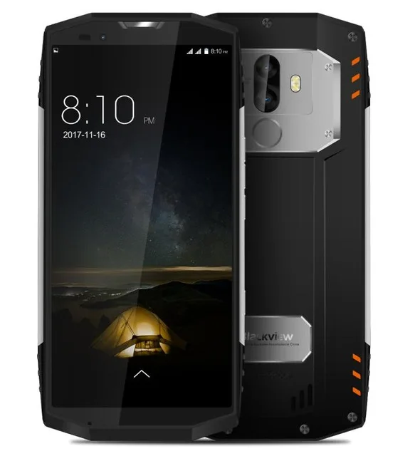 Silver BLACKVIEW BV9000 PRO IP68 водонепроницаемый смартфон 5," 18:9 Android 7,1 P25 2,6 GHz 6G+ 128G 4180mAh NFC ГЛОНАСС с двумя камерами телефонов - Цвет: Silver