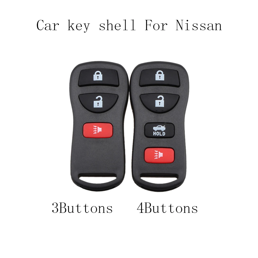 

3/4 Buttons Keyless Remote Key Fob Case Shell For Nissan Armada Xterra Pathfinder Frontier Quest Titan Murano for KBRASTU15
