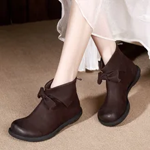 Artdiya Original Autumn and Winter Women Boots Genuine Leather Low Heels Comfortable Retro Handmade Butterfly-not Ankle Boots Artdiya Original Autumn and Winter Women Boots Genuine Leather Low Heels Comfortable Retro Handmade Butterfly-not Ankle Boots