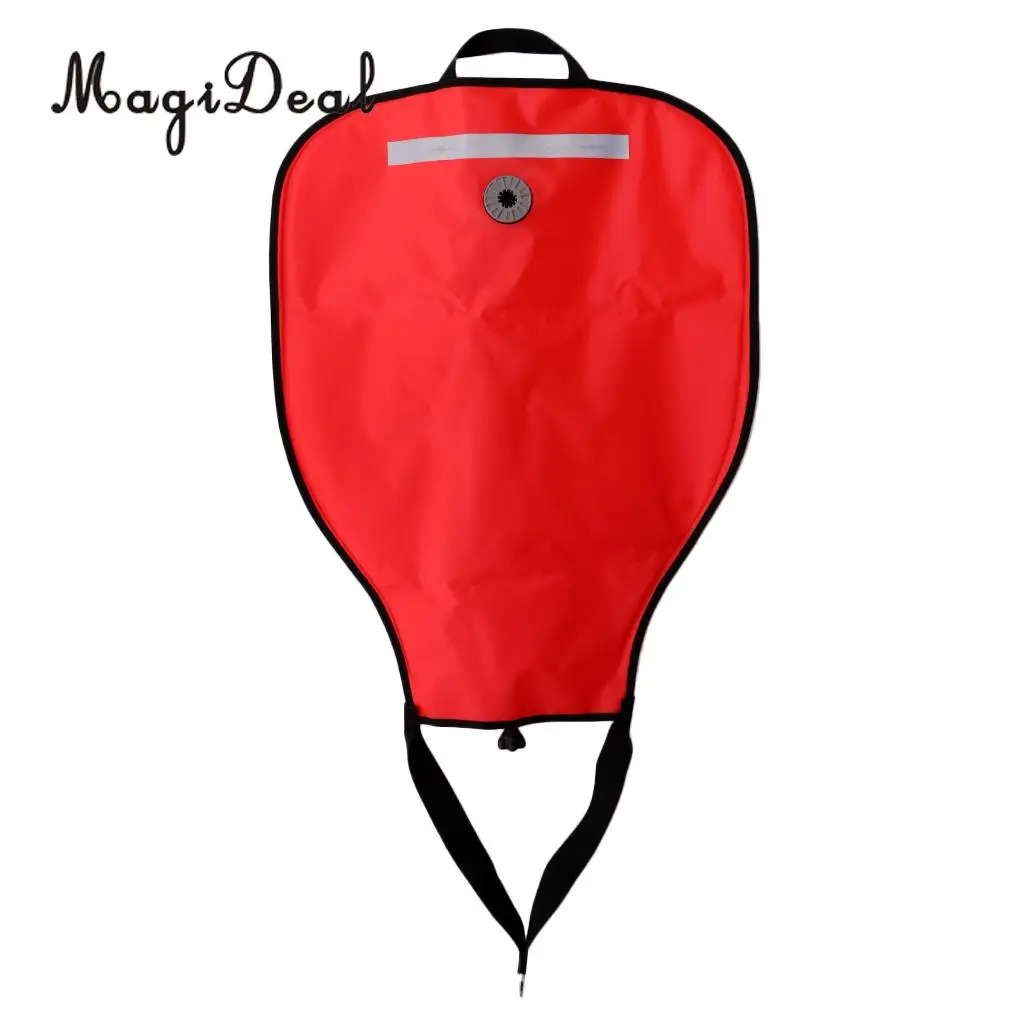 210D Nylon Heavy Duty Perfeclan Durable Nylon Scuba Dive 50lbs Salvage Lift Bag w/ Dump Valve for Swimming Diving Accessories