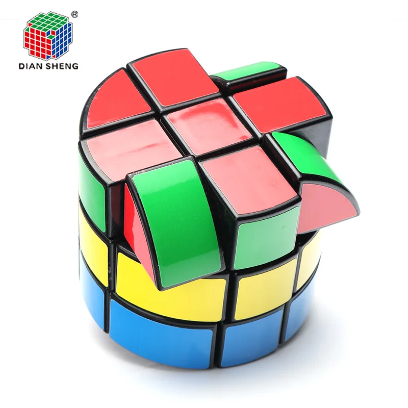 

Cylinder Magic Cube 3x3x3 Anti Stress Intelligent Speed Twist Neo Cube Plastic Fidget Toys for Children Adults Puzzle Cubes MC14