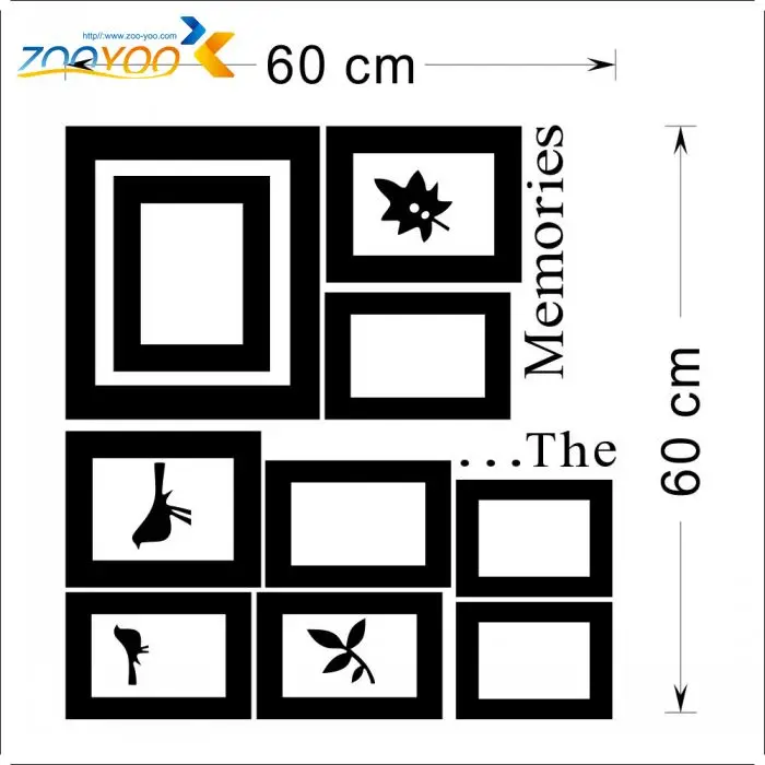 Семейная картина фоторамка наклейки на стены воспоминания виниловые наклейки на стену домашний декор художественная роспись обои 8202