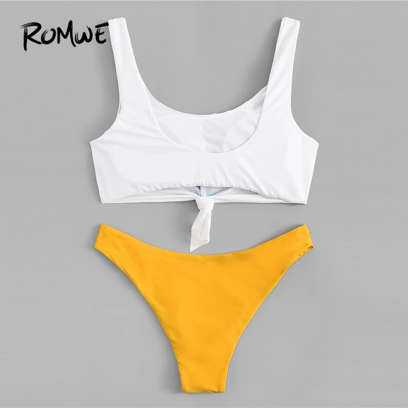 Romwe الرياضة البيكينيات مجموعة الاستوائية إلكتروني طباعة ملابس السباحة أعلى و عالية قطع بيكيني قيعان لباس سباحة للنساء 2 قطعة ملابس السباحة Romwe الرياضة البيكينيات مجموعة الاستوائية إلكتروني طباعة ملابس السباحة أعلى و عالية قطع بيكيني قيعان لباس سباحة للنساء 2 قطعة ملابس السباحة
