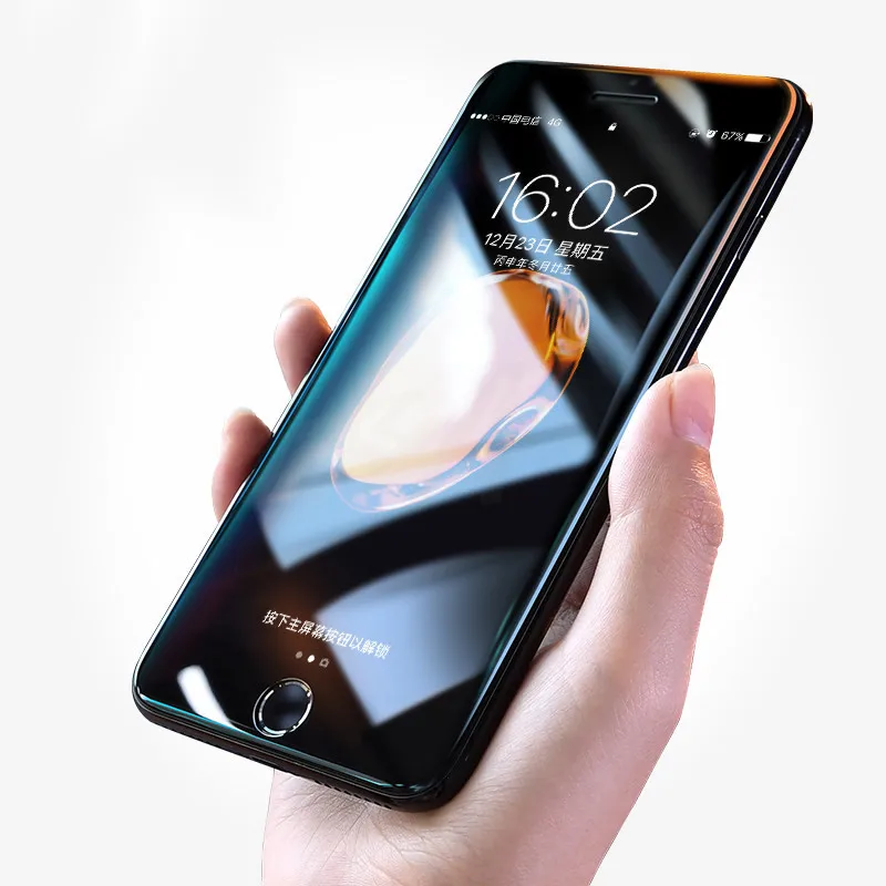 Kopen RDCY 5D Gehard Glas Voor iPhone X 7 8 glas 6 s plus Screen Protector Voor iPhone 7 8 X glas 9 H Volledige Cover Film Gebogen Rand
