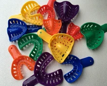 12 pièces/ensemble plateaux à empreinte dentaire en plastique nouveau 6 paires Autoclavable