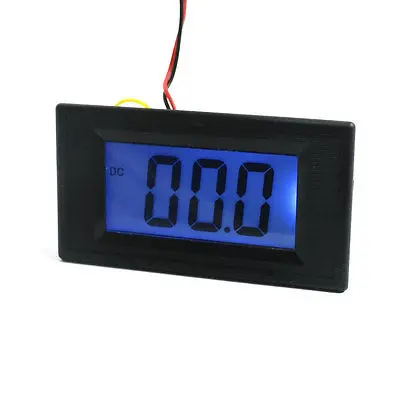 Вольтметр YB5135D прямоугольная черная панель для тестирования напряжения|counter|lcd