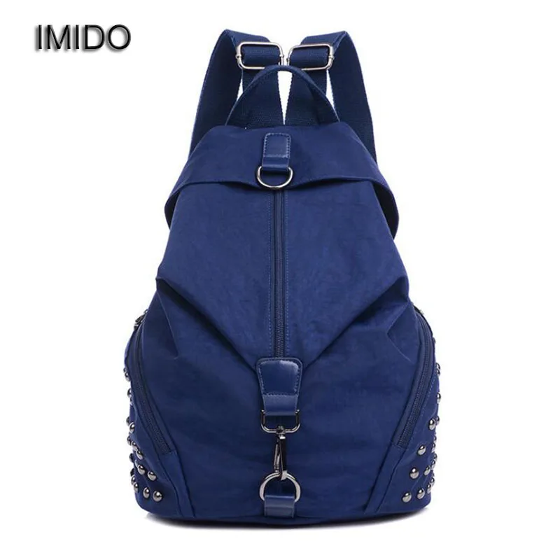 

IMIDO Brand 7 Colors Waterproof Nylon travel Backpack women backbags shoulder bags for woman 2017 escolar mochilas mujer SLD004