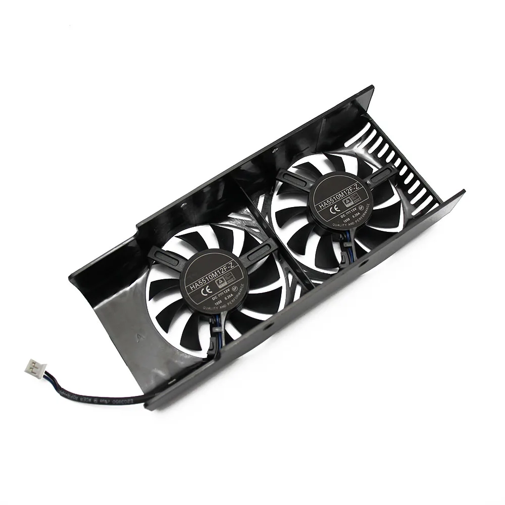 HA5510M12F-Z 0.20A 2Pin GTX1050 Ti охлаждающий вентилятор GPU для MSI Geforce GTX 1050 2GT LP GTX 1050Ti 4GT LPV1 графическая карта Вентилятор охлаждения