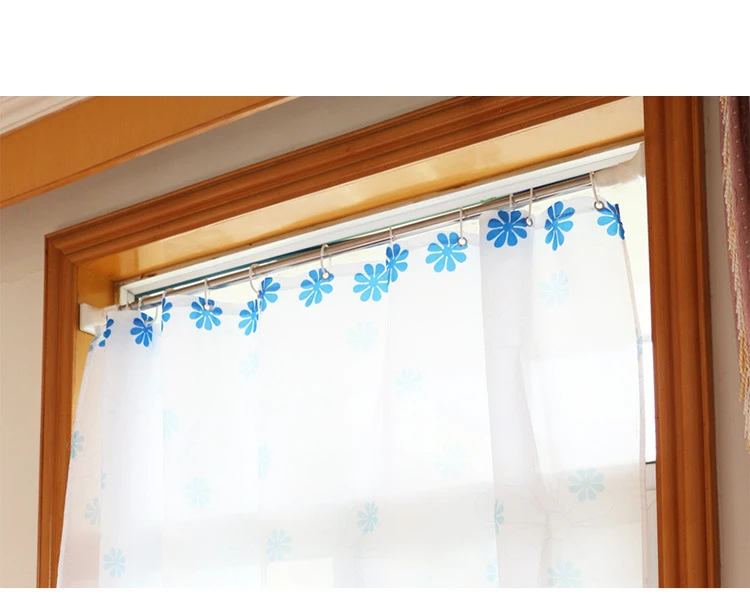 Tension Curtain Rod Extendable Loaded Bathroom Shower Bathroom Shower Curtain Rod