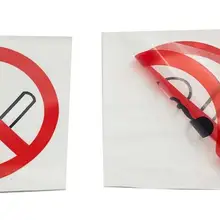 На заказ Печать Маленькая прозрачная виниловая наклейка, УФ защищенная прозрачная наклейка напечатана- PX8022