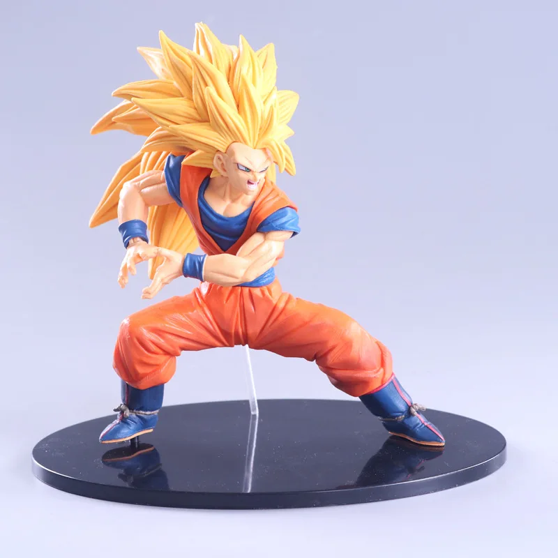 Dragon Ball Z Goku Super SaiYan 3 Kneeling Wave шоколадная щетка Saiyan 3 Blood ПВХ фигурка DBZ Коллекция Модель 20 см