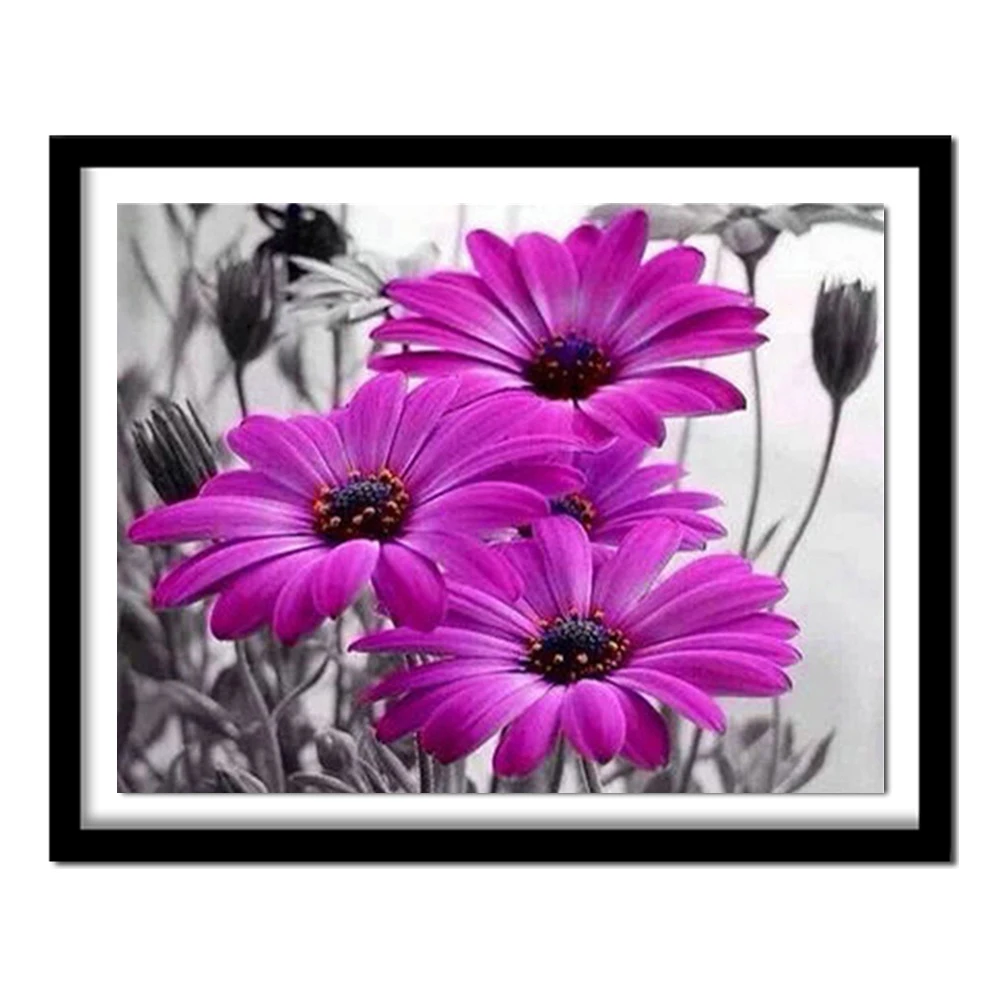 

Full Square Diamond Painting "Flower" DIY Diamond Embroidery Cross Stitch Rhinestone Pictures Of Rhinestones