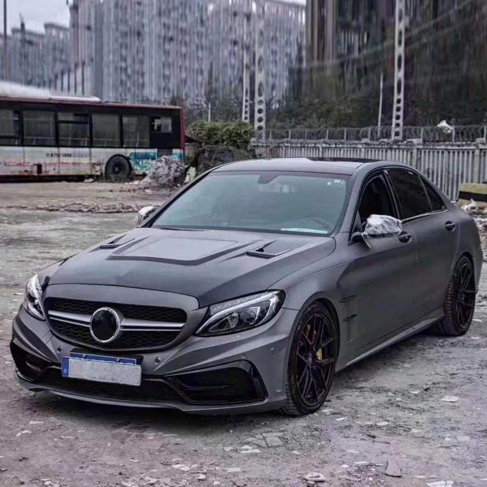 Углеродного волокна передняя крышка капота Крышка обвес подходит для Benz C-Class W205 C180 C200 C250 C300 C350 C43 AMG C63 AMG