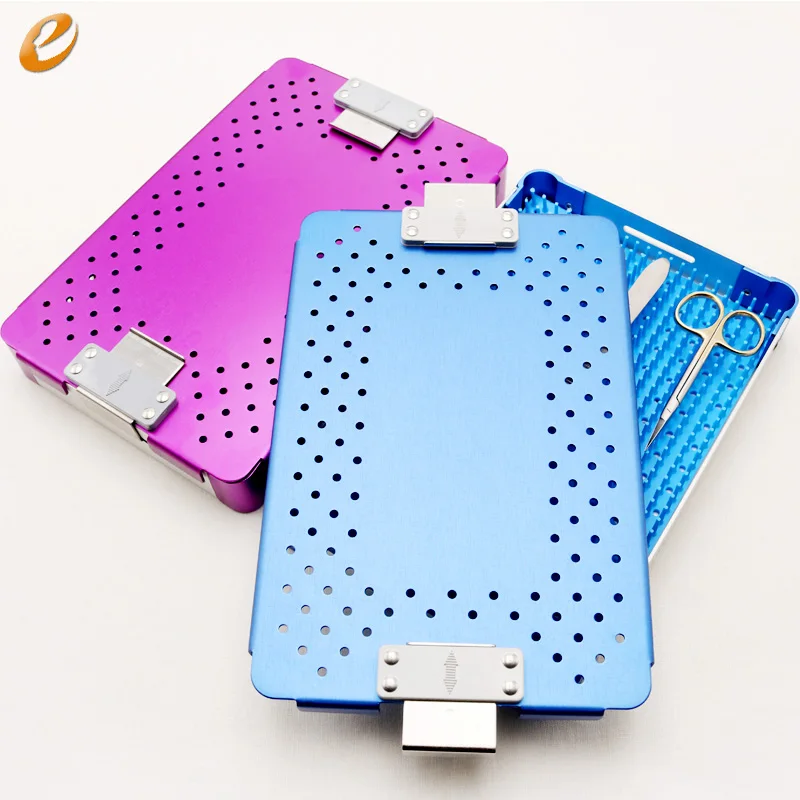 

High temperature and high pressure sterilization aluminium alloy Disinfection box for ophthalmic instruments