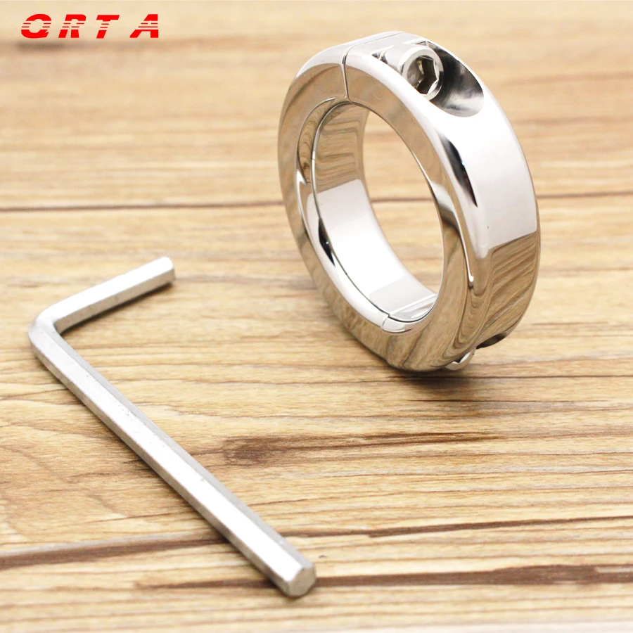 QRTA Sex Toys for Men Male Chastity Belt Stainless Steel Scrotum Little