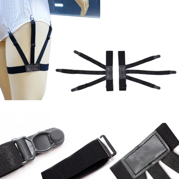 

Mens Shirt Stays Garters Suspenders Braces For Shirts Gentleman Leg Elastic Men Shirt Suspenders Garter Holder Business