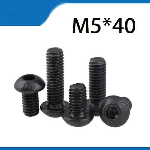 Бесплатная доставка 30 шт. M5x40 мм M5 * 40 полукруглая цилиндрическая головка юаня