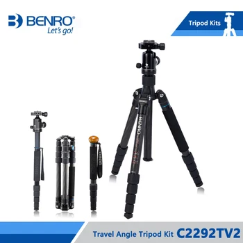 

Benro C2292TV2 Tripod Carbon Fiber Tripod Flexible Monopod For Camera With V2 BallHead Max Loading 16kg DHL Free Shipping