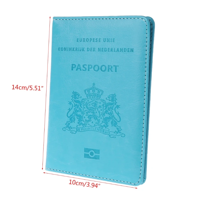 New Men Women Travel Leather Passport Card Cover Holder Case Protector Organizer Simple Design Casual Card Holder