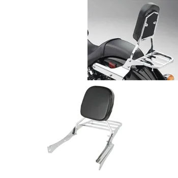 

Chrome Motorcycle Chrome Backrest Sissy Bar With Luggage Rack Backrest Pad For Honda Shadow Spirit VT 750 2001-2005