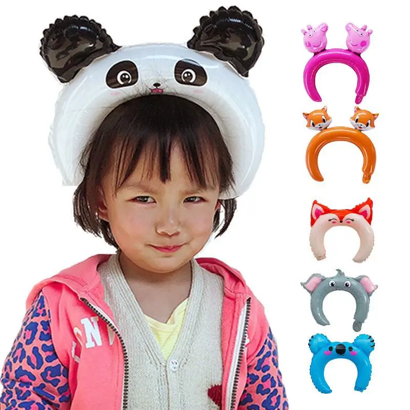 

Cute Baby Headband Toy Hairband Party Balloon Cartoon Animal Hair Bands Headwear Family Girl Boy Kids Hair Accessories Headdress