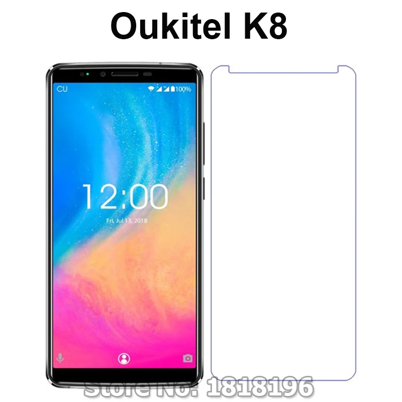 Защита экрана для Oukitel K8 закаленное стекло 9H взрывозащищенный защитный чехол