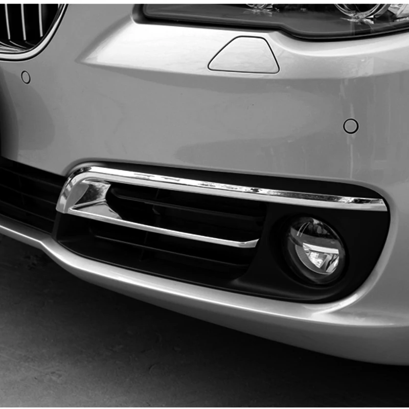 

Free Shipping High Quality ABS Chrome Front Fog lamps cover Trim Fog lamp shade Trim For 14-17 BMW Series 520i 528i F10 F18