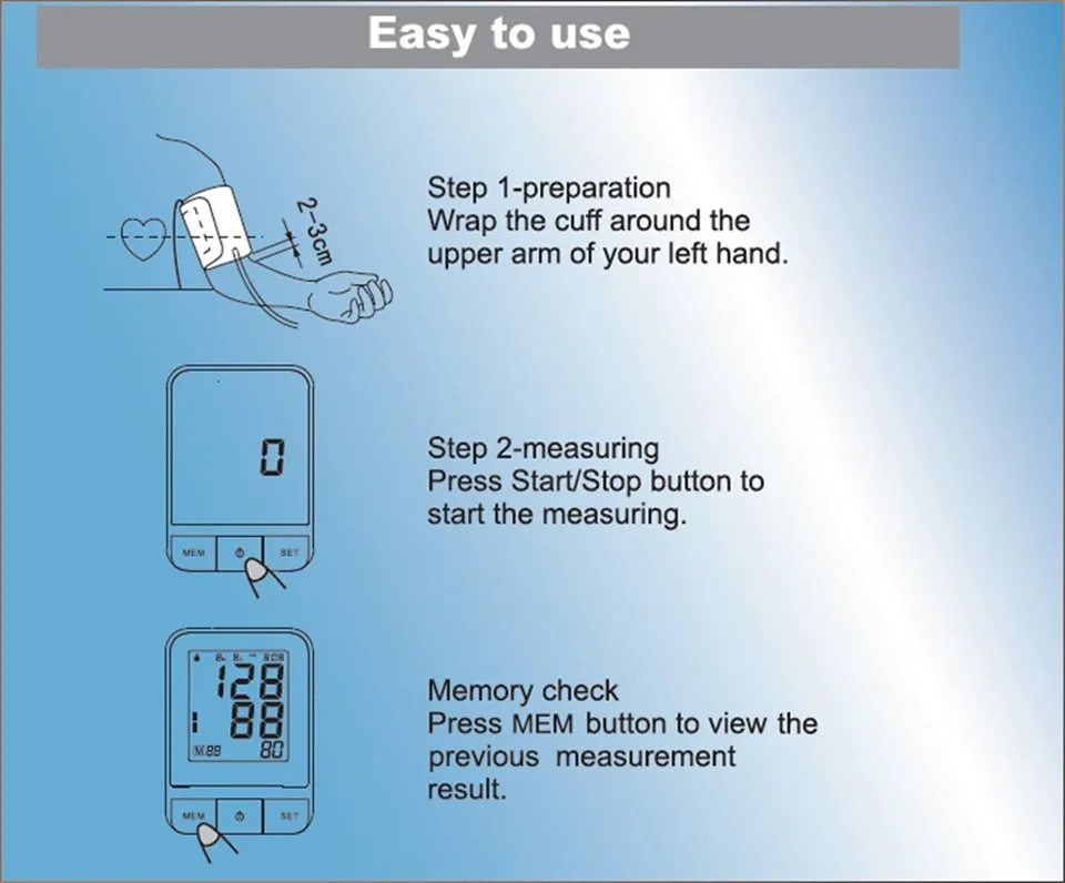 Loodom Домашний Уход цифровой монитор артериального давления на руку Сфигмоманометр Верхняя манжета измеритель пульса