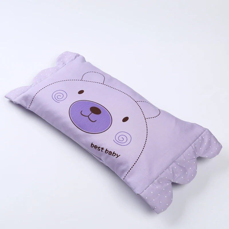 Bebê Recém-nascido Travesseiro Infantil Adorável Urso Caráter Macio Retângulo Travesseiros Criança Algodão Pescoço Proteção Choro Salgueiro 0-4year 18 Travesseiro