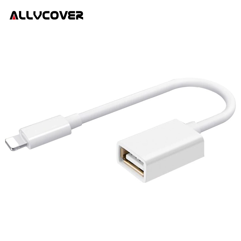 Allvcover USB OTG адаптер для iPhone X 8 Plus синхронизации данных разъем Lightning Usb 3 0 камера Reader
