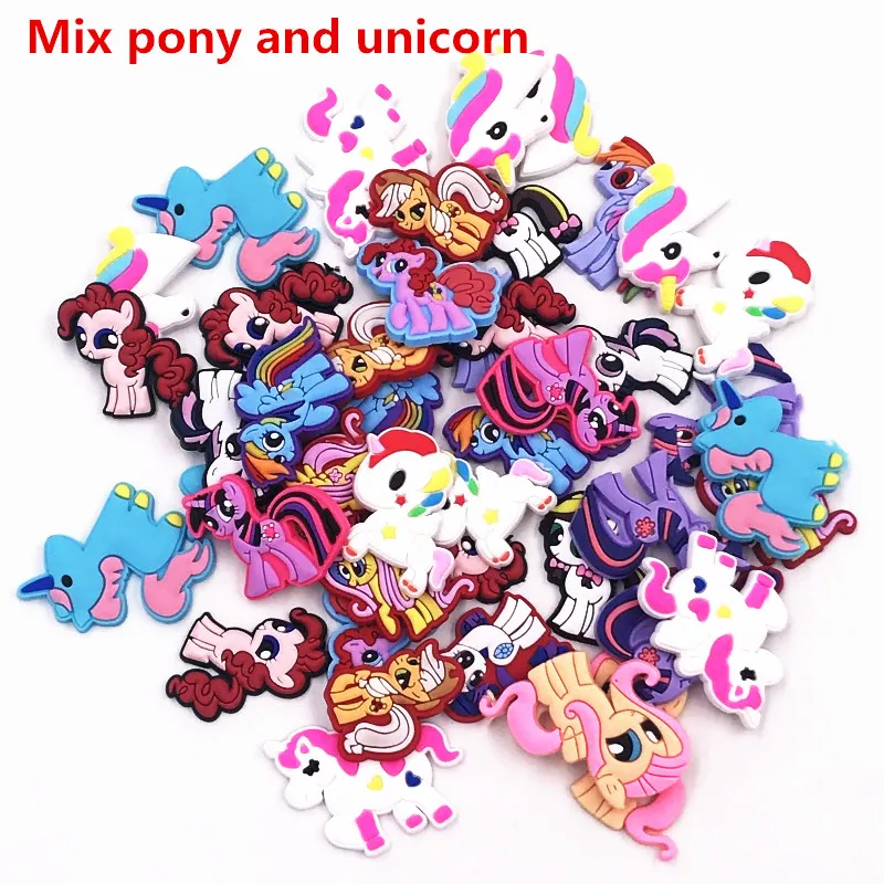 

Mix 100Pcs Unicorn+ Horse slicone Flat back Diy accessories for Center Crafts jewelry charms Magnets birthday gift