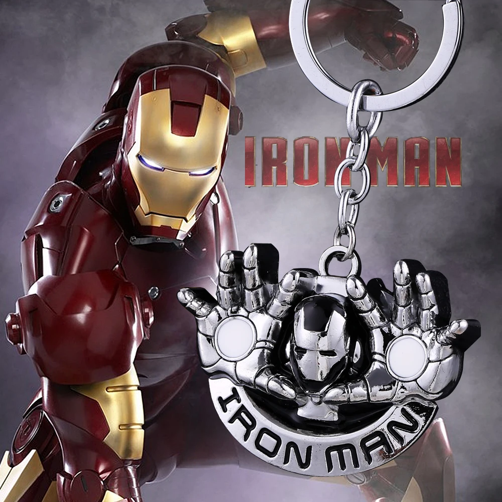 

Super Hero The Avengers Iron Man hand shape metal key holder for Holder Keyring Porte Clef Gift Men Women Souvenirs