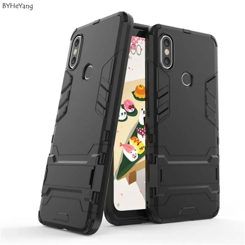 Чехол byheyang для Xiaomi Mi A2 гибридный ударопрочный армированный чехол 6X PC силиконовый