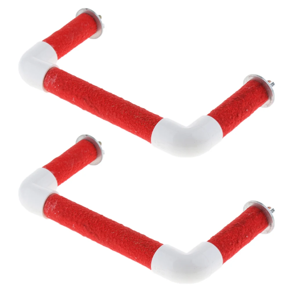 Amagogo Pet Bird Parrot Cage Accessories Birds Stand Wooden Perch