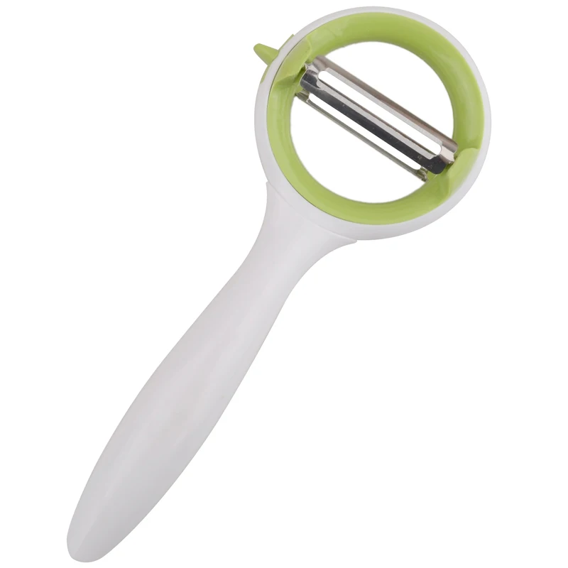 Korean 2 In 1 Stainless Steel Antislip Vegetable Peeler Fruit Orange