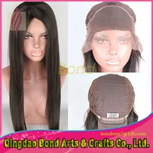 8A Virgin Hair Brazilian Lace Front Wig Natural Straight Brazilian Virgin Hair Glueless Full lace Wig For Black Women