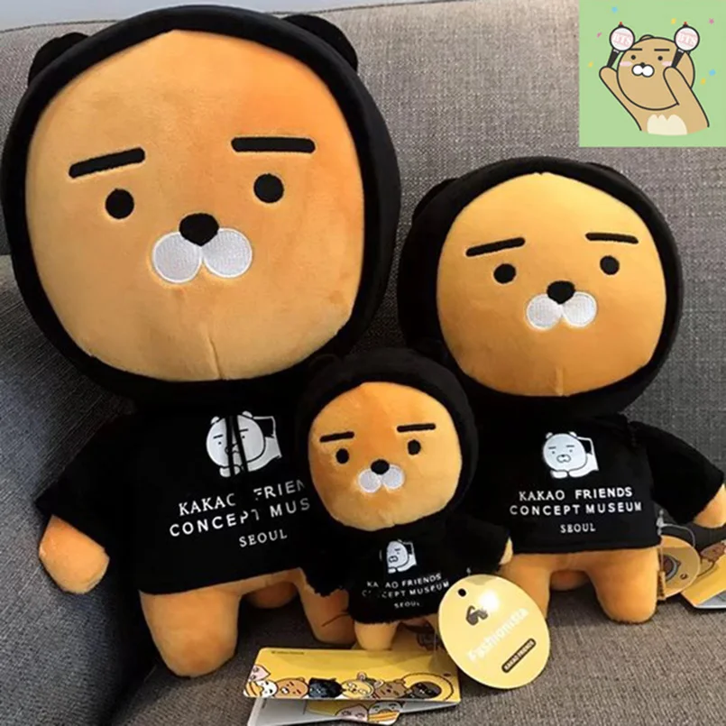 

Soft Kakao Friends Ryan Plush Dolls Toys For Children Cushion Stuffed Animal Bear Plush Toys For Girls Birthday Christmas Gift