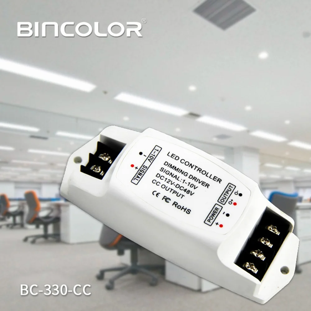 BC-330-CC LED PWM диммер 0-10V 350mA/700mA/1050mA постоянного тока СИД ШИМ Диммируемый драйвер для