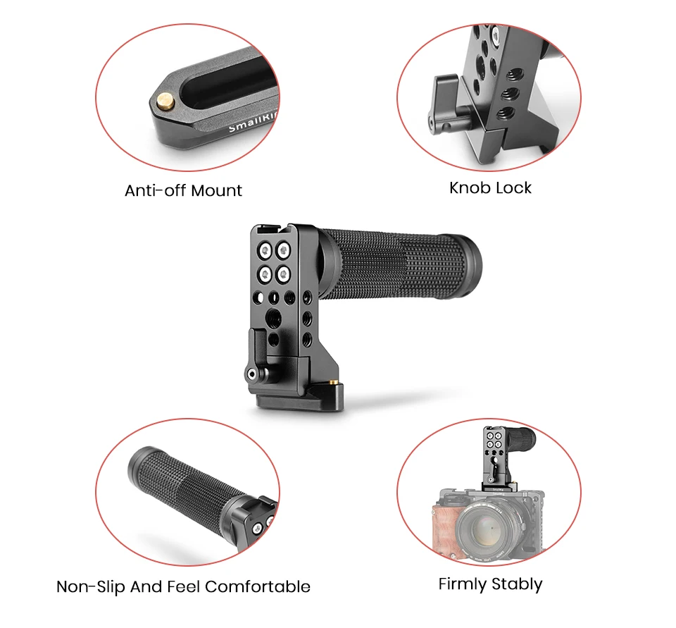 SmallRig QR NATO ручка(резина) с защитной направляющей быстросъемная ручка для камеры универсальная рукоятка-2084