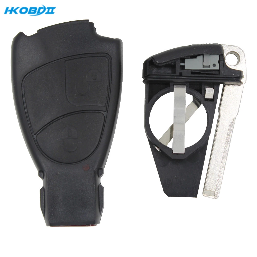 HKOBDII Remote Car Key Case Shell Fob for Mercedes-Benz BENZ CLS CLK SLK S A B C E ML 2 Buttons | Автомобили и мотоциклы