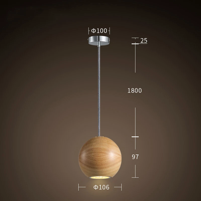 Современные деревянные подвесные светильники, светодиодные лампы, светильник для столовой, кофе, спальни, подвесной светильник, украшение дома - Цвет корпуса: A style
