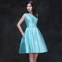 NEW Elegant Homecoming dresses Short Graduation Gown Sky Blue Short Prom dress