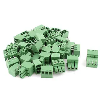 

20 Pair 3 Pins 3.81mm Pitch Male Female PCB Screw Terminal Block Connectors