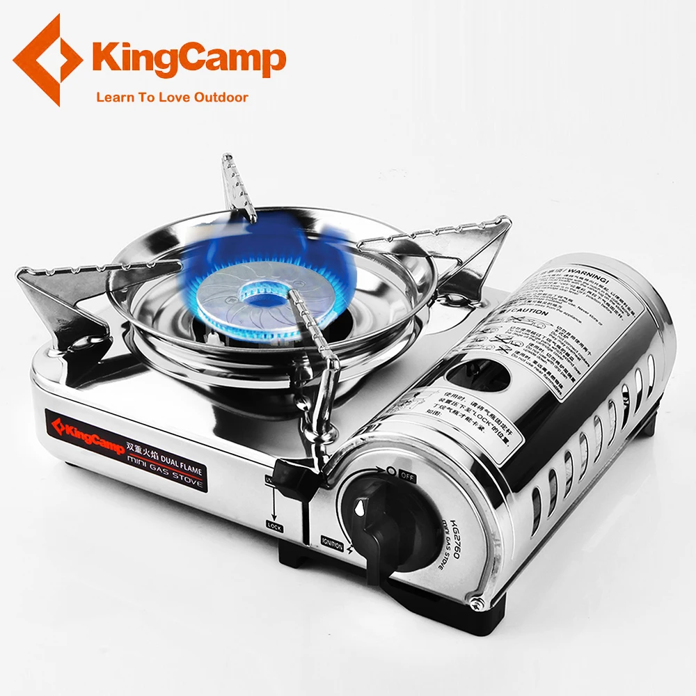 KingCamp Portable Camping Stove Stainless Steel Oven Gas Stove Outdoor