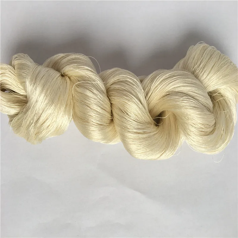 Undyed  Silk 120nm/2 100% Mulberry Silk Yarn   Natural white Raw Silk Yarn  100g 5