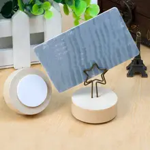 2 шт. металлические деревянные зажимы для заметок для скрапбукинга фото зажимы милый офисный Органайзер для записей, карт, заметок, рукоделия, Настольный Органайзер