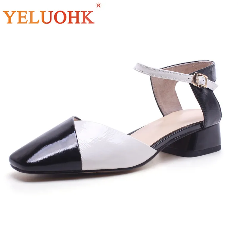

Patent Leather Women Shoes Heels High Quality Low Heel Shoes 3 CM Women Pumps 2018