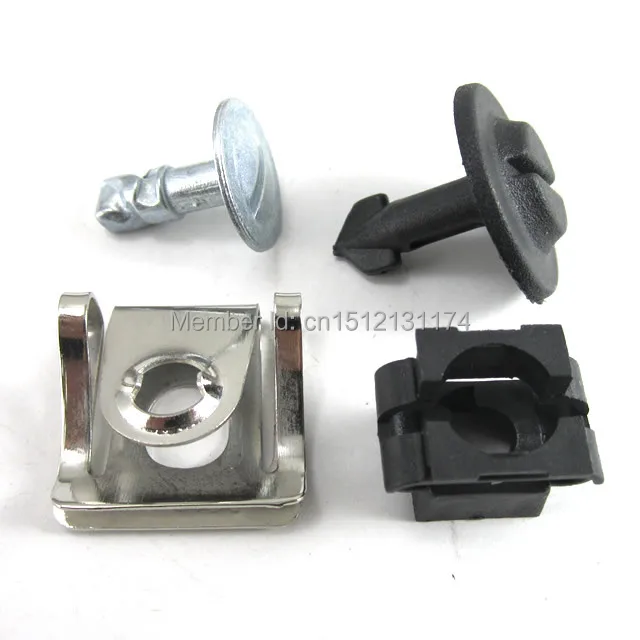 16Pc/ 4Set UNDER ENGINE COVER CLIPS SPOILER PIN NUT KIT for Audi A4 A6