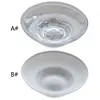 1Pcs Portable Soap Dish Round Glass Storage Box Clear Holder Accessories For Shower Bathroom Hotel 1